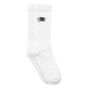Accordéon - Chaussettes de tennis bio enfant - blanc - Droite
