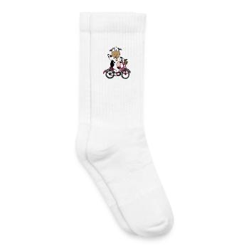 Tiermotiv Shirt Kindershirt Tiere Cartoon Geschenk - Kinder Tennissocken - Weiß - Rechts