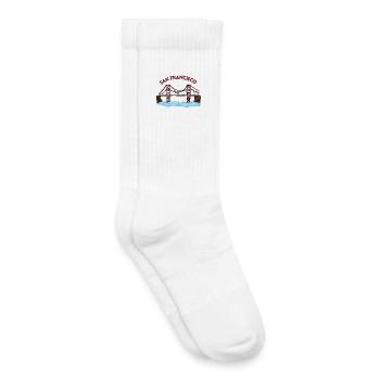 Sight City Shirt Landmark Gift - Kids Tennis Socks - white - Right