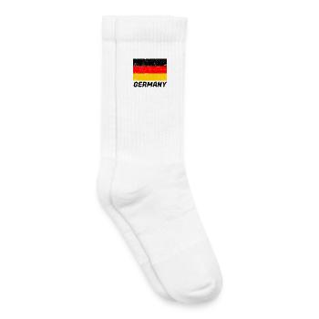 Deutschlandflagge - Kinder Tennissocken - Weiß - Rechts
