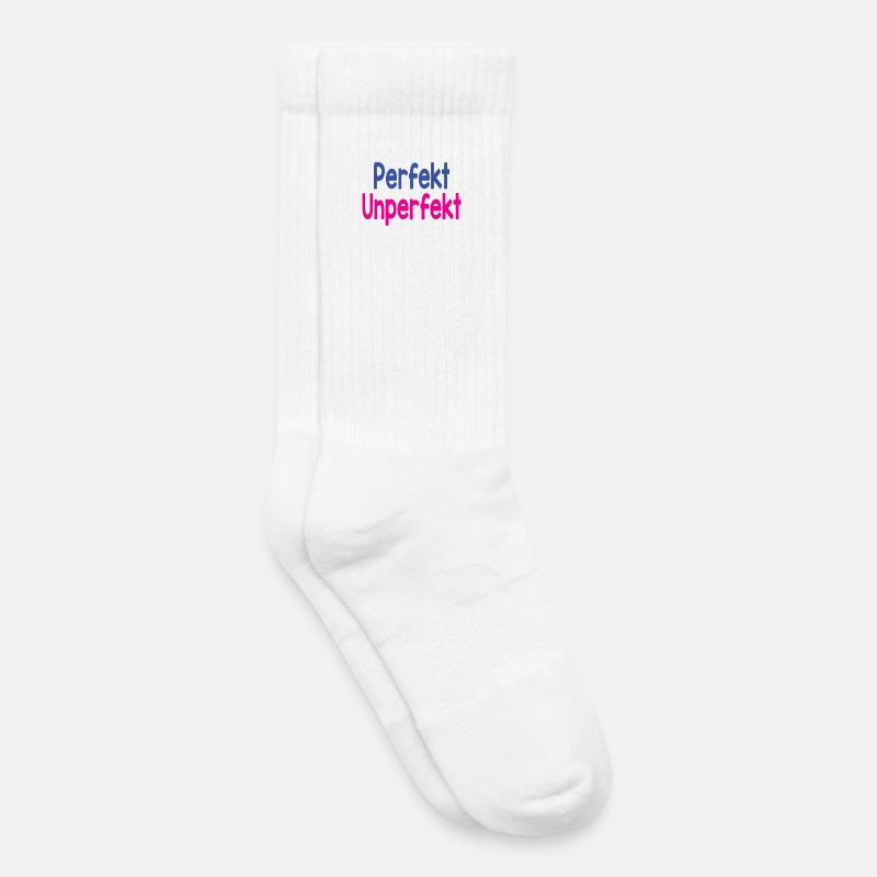 Perfekt - Unperfekt - Kinder Tennissocken - Weiß