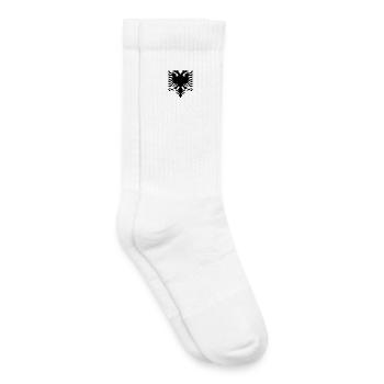 Albanien T-Shirt Albanien Trikot Albanische Flagge - Kinder Tennissocken - Weiß - Rechts