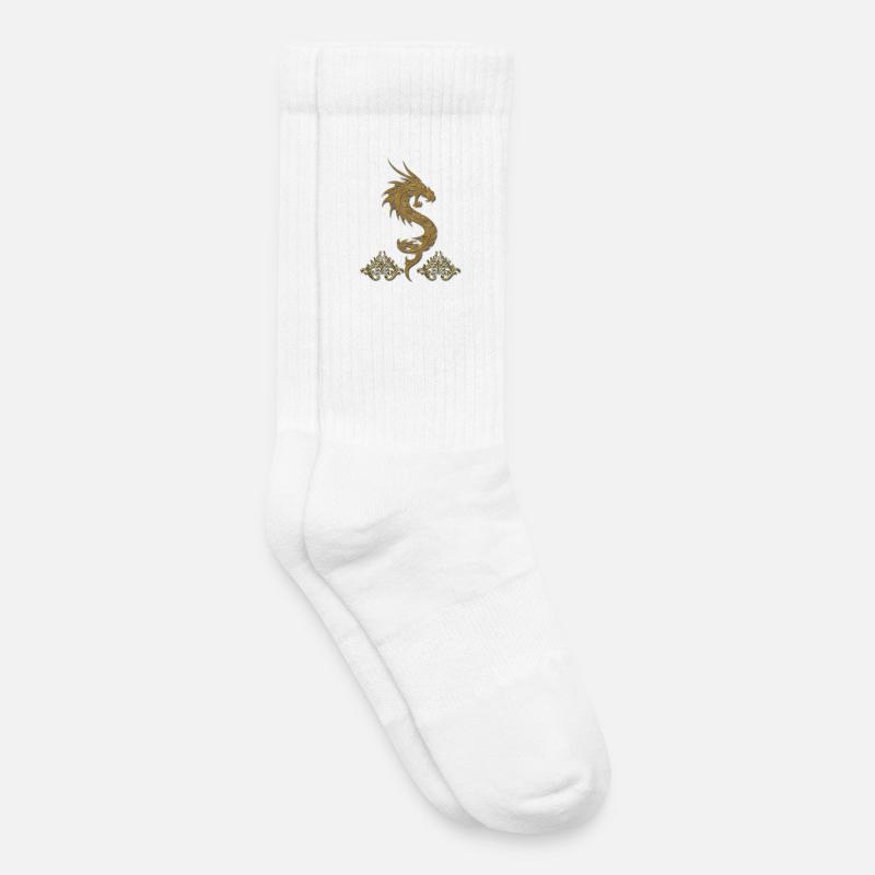 wunderbarer chinesischer Drache - Kinder Tennissocken - Weiß