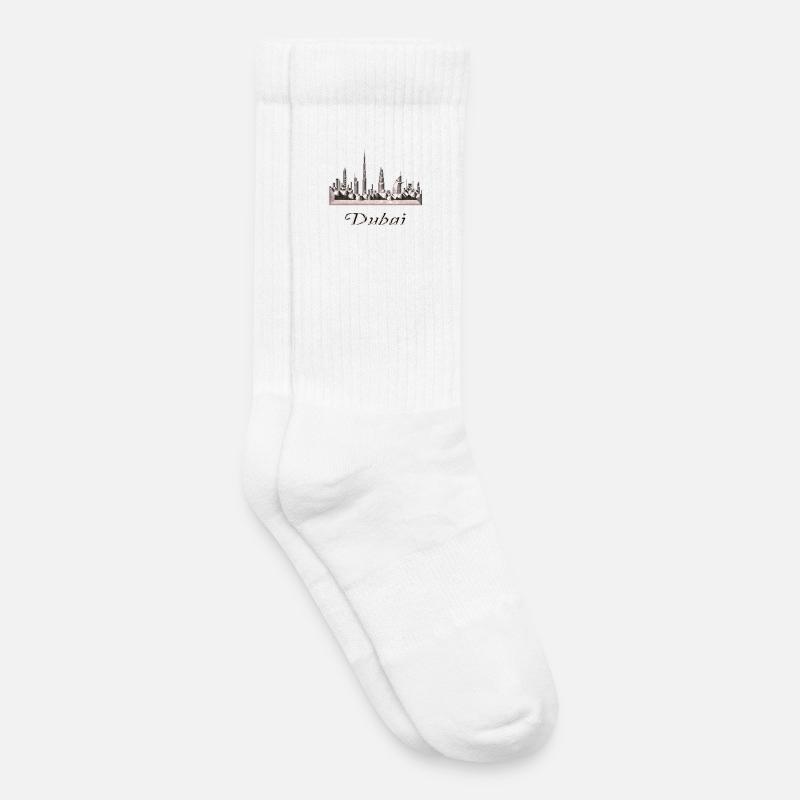 Dubai - Kids Tennis Socks - white