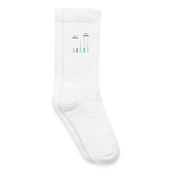 Belle canule MFA soignant patient en colère - Chaussettes de tennis bio enfant - blanc - Droite
