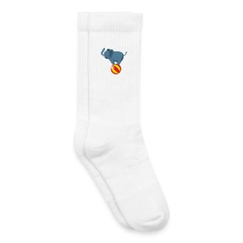 Zirkus Manege Clown Tiere Jongleur Artist Gaukler - Kinder Tennissocken - Weiß - Rechts