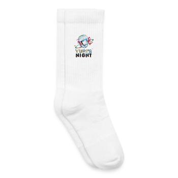 Space Travel Juris Night Eats Astronaut Yuri Gagarin - Kids Tennis Socks - white - Right