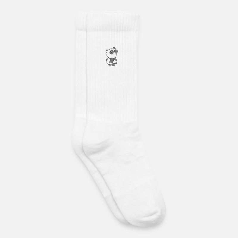 Panda - Kinder Tennissocken - Weiß