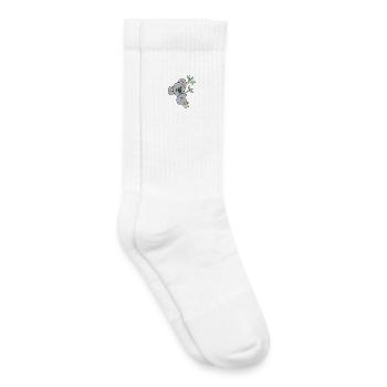 koala - Chaussettes de tennis bio enfant - blanc - Droite