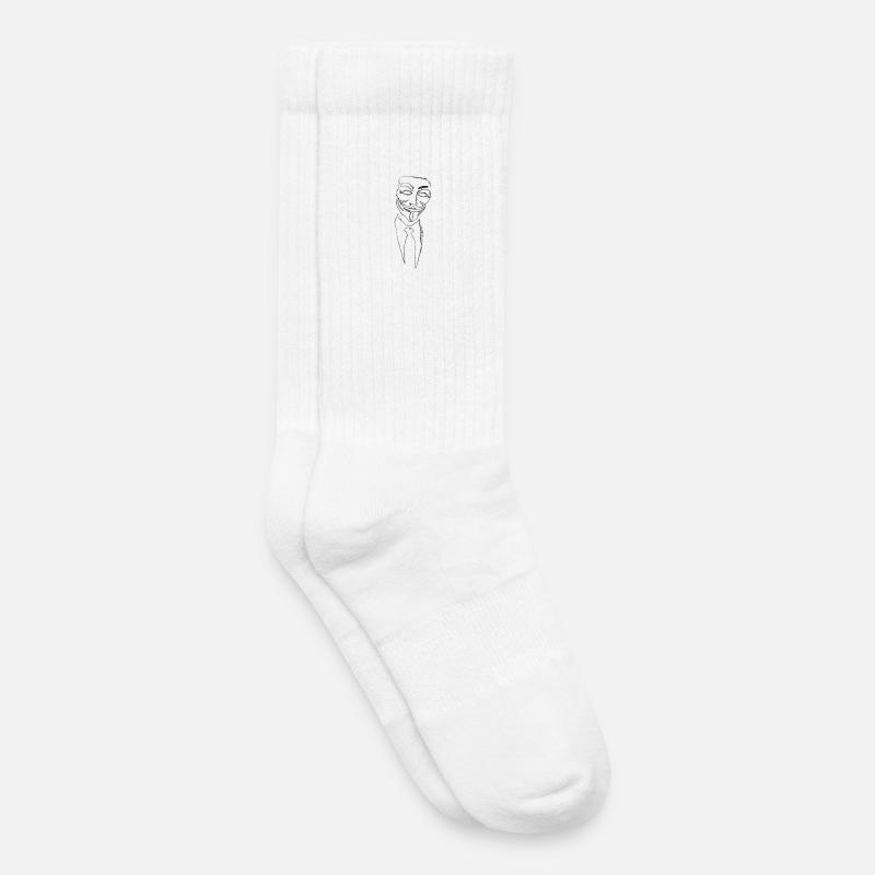 Anonymous - Chaussettes de tennis bio enfant - blanc