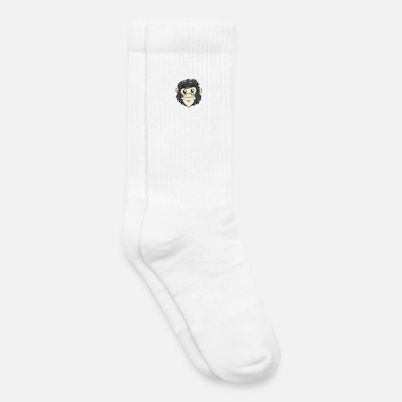 Gorilla - Kinder Tennissocken - Weiß