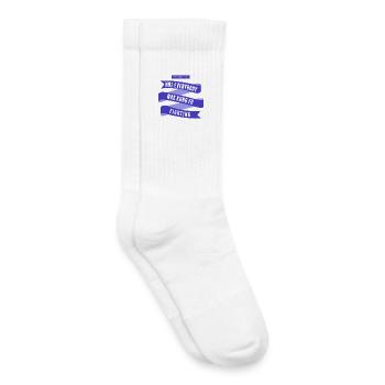 Surely Not Everybody What Kung Fu Fighting - Kids Tennis Socks - white - Right