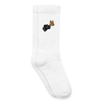 Nur ein Mädchen liebt Fotografie - Kinder Tennissocken - Weiß - Rechts
