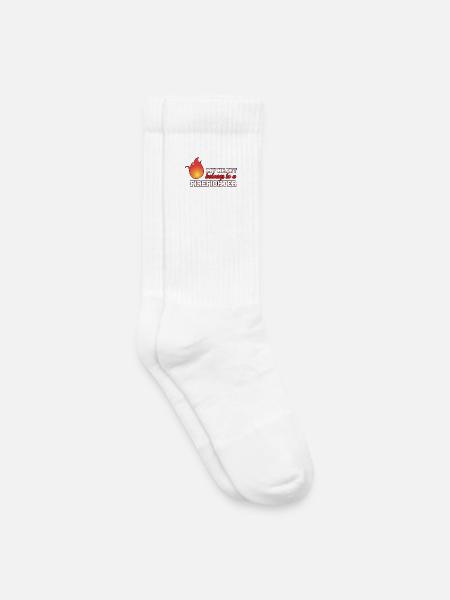 fire Department - Kids Tennis Socks - white