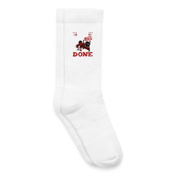 Persévérance pendant la musculation - Chaussettes de tennis bio enfant - blanc - Droite