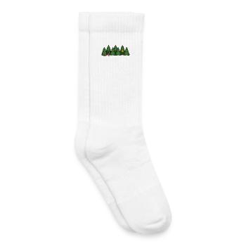 Waldhund Frisbee im Grün - Kinder Tennissocken - Weiß - Rechts