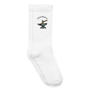 Pouvoir de l’étincelle de la forge - Chaussettes de tennis bio enfant - blanc - Droite