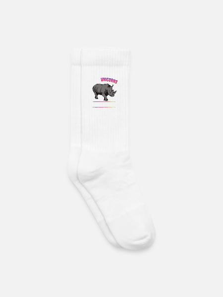 Real Unicorns Have Curves - Kinder Tennissocken - Weiß