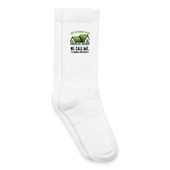Les 10 meilleures choses à faire – Toits verts - Chaussettes de tennis bio enfant - blanc - Droite