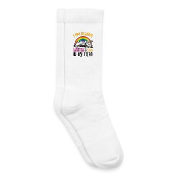 I always write a story - Kids Tennis Socks - white - Right
