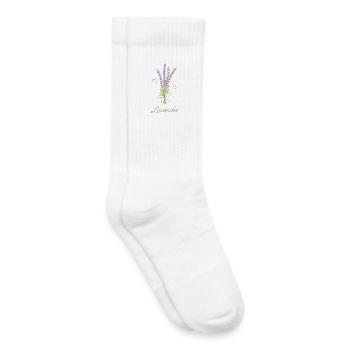 Liebe und Lavendel – Lovender - Kinder Tennissocken - Weiß - Rechts