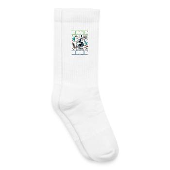Professeur de chimie physique biologie enseignant - Chaussettes de tennis bio enfant - blanc - Droite