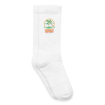 Maui Hawaï Rétro - Chaussettes de tennis bio enfant - blanc - Droite