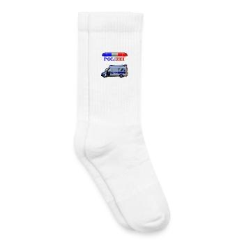 Kindergeburtstag Polizei Auto Weihnachten - Kinder Tennissocken - Weiß - Rechts