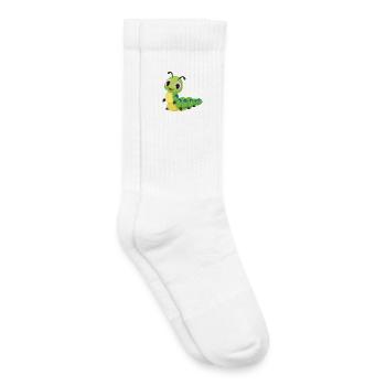 Kinder Raupe - Kinder Tennissocken - Weiß - Rechts
