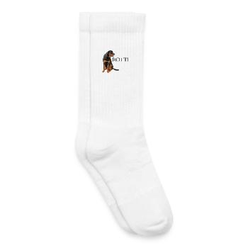 Rottweiler Rotti Hund Hunderasse Hundesport - Kinder Tennissocken - Weiß - Rechts