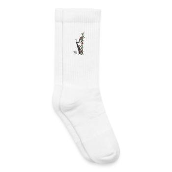 Wonderful harp with dove - Kids Tennis Socks - white - Right