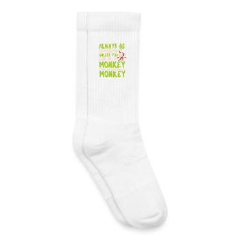 Monkey - Kids Tennis Socks - white - Right