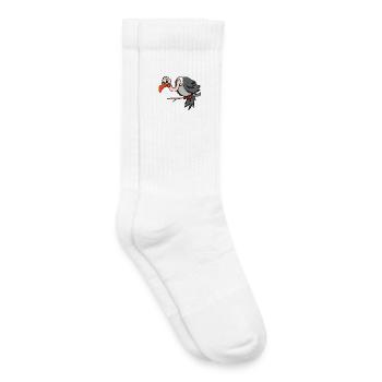 vautour - Chaussettes de tennis bio enfant - blanc - Droite