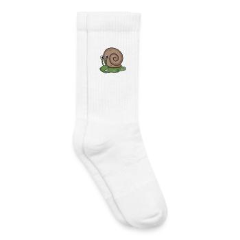 Schnecke - Kinder Tennissocken - Weiß - Rechts