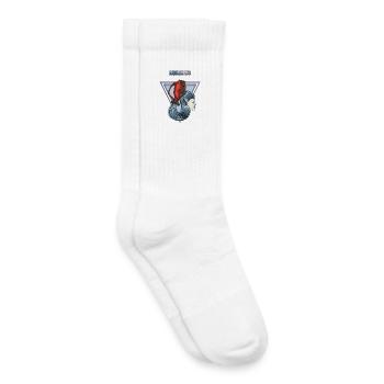 Signe du zodiaque Verseau - Chaussettes de tennis bio enfant - blanc - Droite