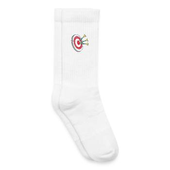 Dartscheibe Dart Darts - Kinder Tennissocken - Weiß - Rechts