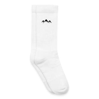 Mountain Mountains - Kids Tennis Socks - white - Right