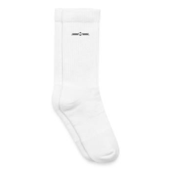 Ancre ligne lignes de symbole décoration - Chaussettes de tennis bio enfant - blanc - Droite