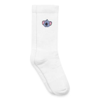 Koala Kopf - Kinder Tennissocken - Weiß - Rechts