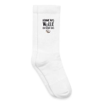 Komme was Wolle ich Schaf das - Kinder Tennissocken - Weiß - Rechts