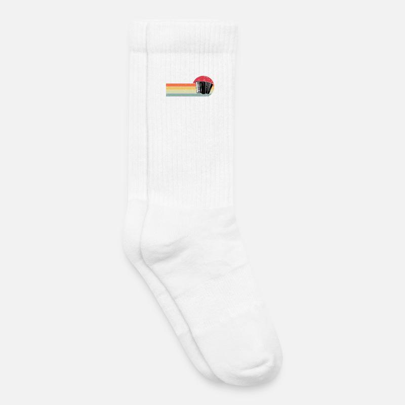 Akkordeon - Kinder Tennissocken - Weiß