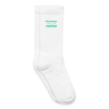 Studieren Kann Jeder - Meister Meisterprüfung - Kinder Tennissocken - Weiß - Rechts