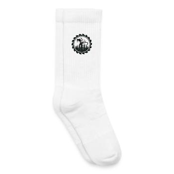 Forest in the circular saw ring - Kids Tennis Socks - white - Right