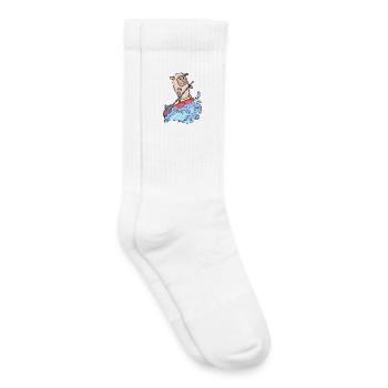 SUP - Stand Up Paddling Paddleboarding - Kids Tennis Socks - white - Right