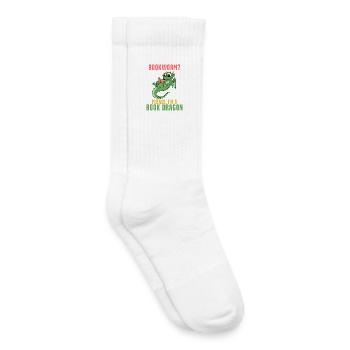 Livre Dragon Cadeau - Chaussettes de tennis bio enfant - blanc - Droite