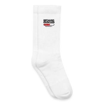 Installing Muscles - Kids Tennis Socks - white - Right