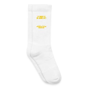 60. Geburtstag Lustiger Spruch - Kinder Tennissocken - Weiß - Rechts