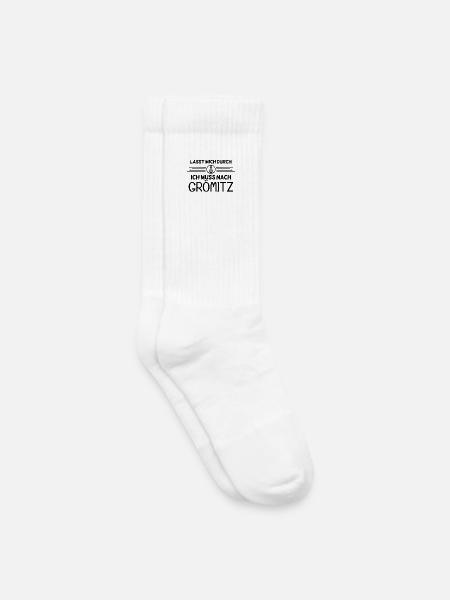 Grömitz Ostsee Spruch Geschenk - Kinder Tennissocken - Weiß