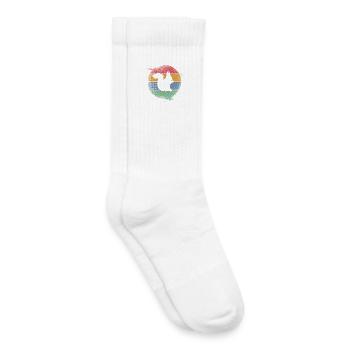 Écureuil - Chaussettes de tennis bio enfant - blanc - Droite