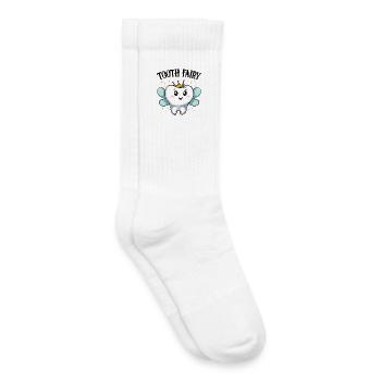 Royal Tooth with Wings Tooth Fairy - Kids Tennis Socks - white - Right